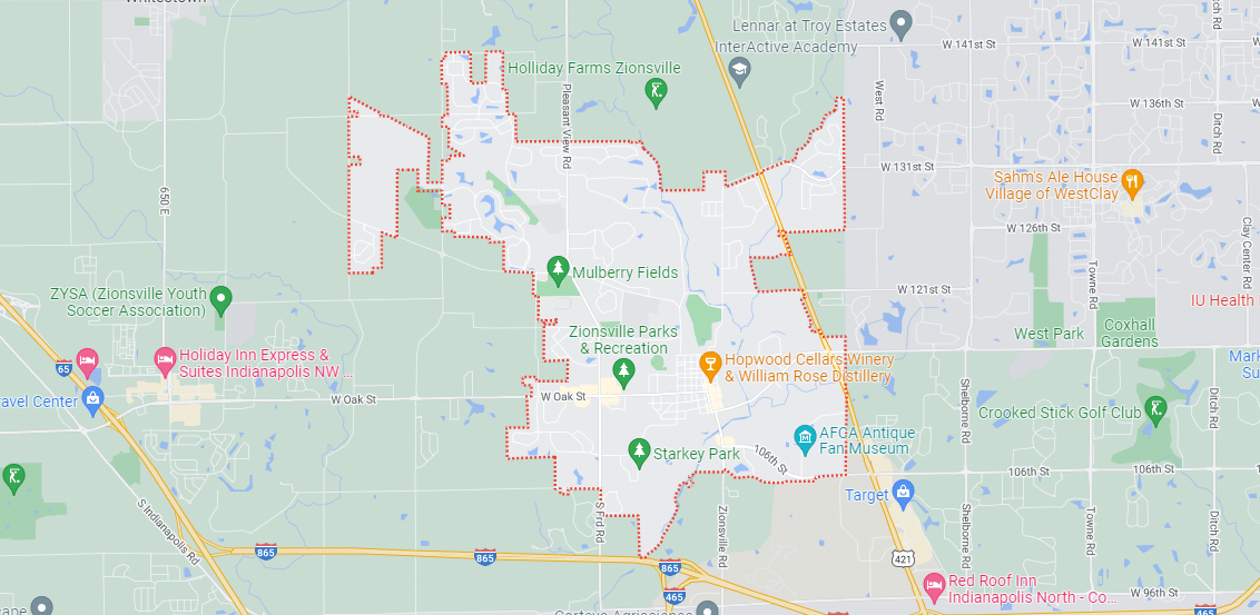 Website Design Serving Zionsville, Indiana